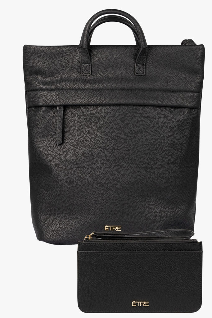 black-backpack-passport-holder-travel-set-2-piece-rucksack-wallet