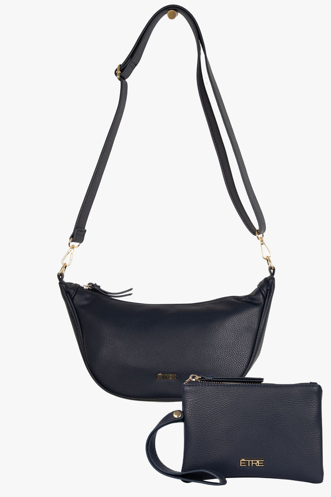 navy-faux-leather-half-moon-bag-wristlet-purse-2-piece-set-handbag-wallet