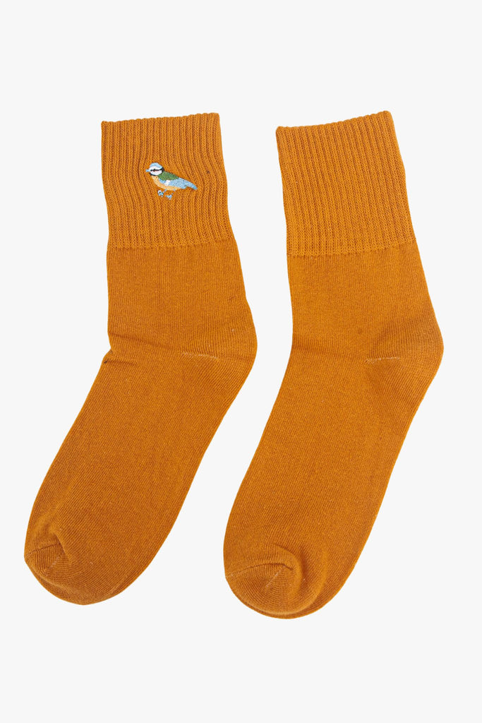 womens-blue-tit-embroidered-cotton-ankle-socks-3-pack-mustard