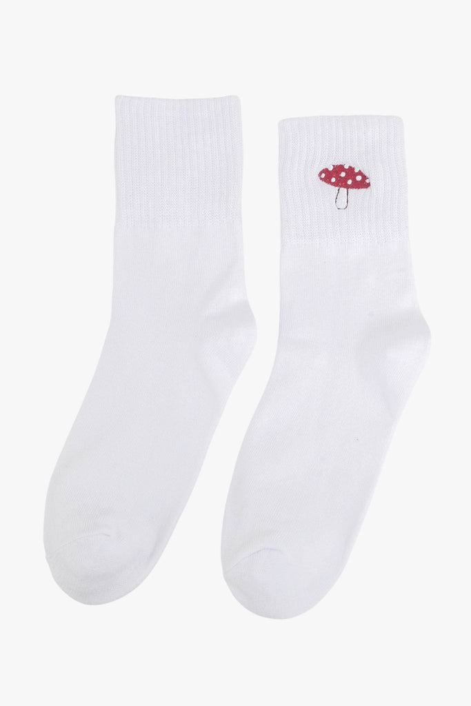 womens-toadstools-embroidered-cotton-ankle-socks-5-pack-white