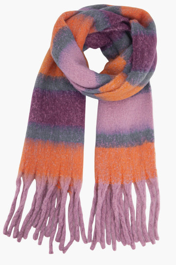 blair-lilac-orange-colour-block-stripe-heavyweight-scarf-tassels