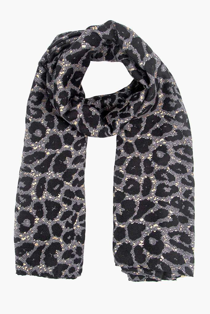 casey-grey-leopard-lightweight-scarf-gold-foil-speckles