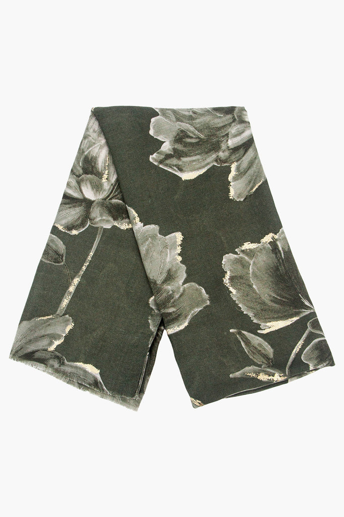 eleanor-khaki-abstract-floral-lightweight-scarf-folded