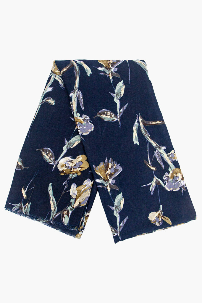 vaeda-navy-blue-floral-lightweight-scarf-folded