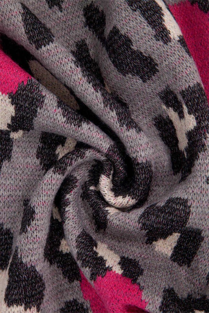 wylda-grey-leopard-and-hearts-heavyweight-scarf-close-up-material
