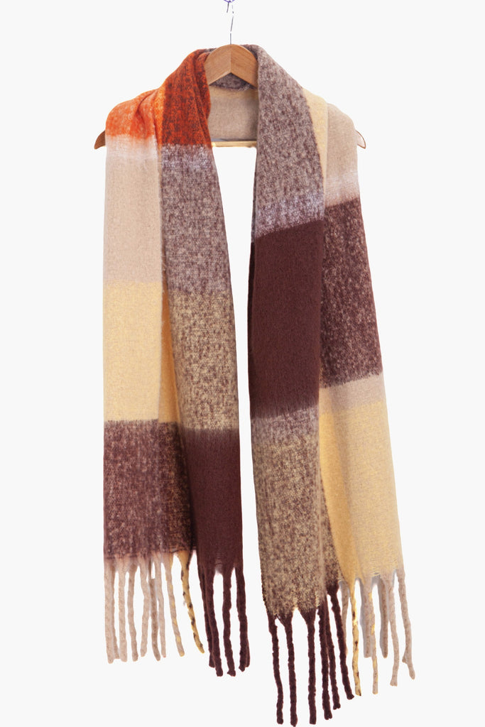 yara-neutral-square-colour-block-heavyweight-scarf-draped-on-coat-hanger-long