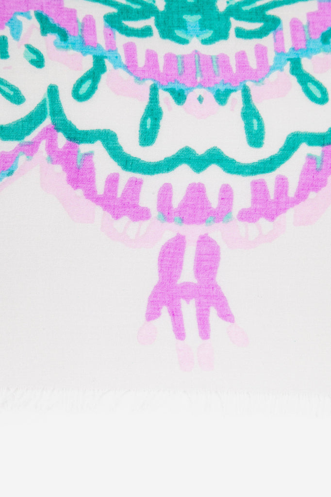 close up of the ornate nautical print 