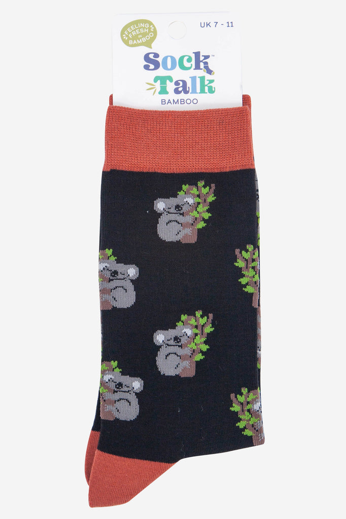 mens koala bamboo novelty socks