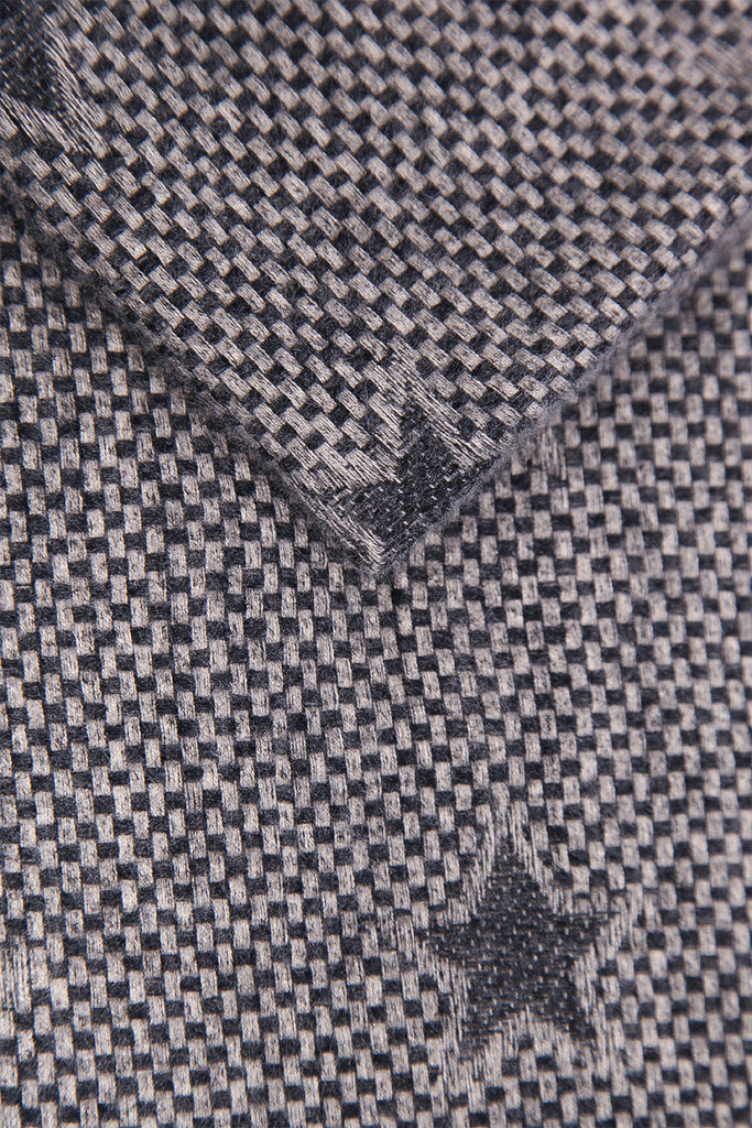 close up of th star pattern and fabric