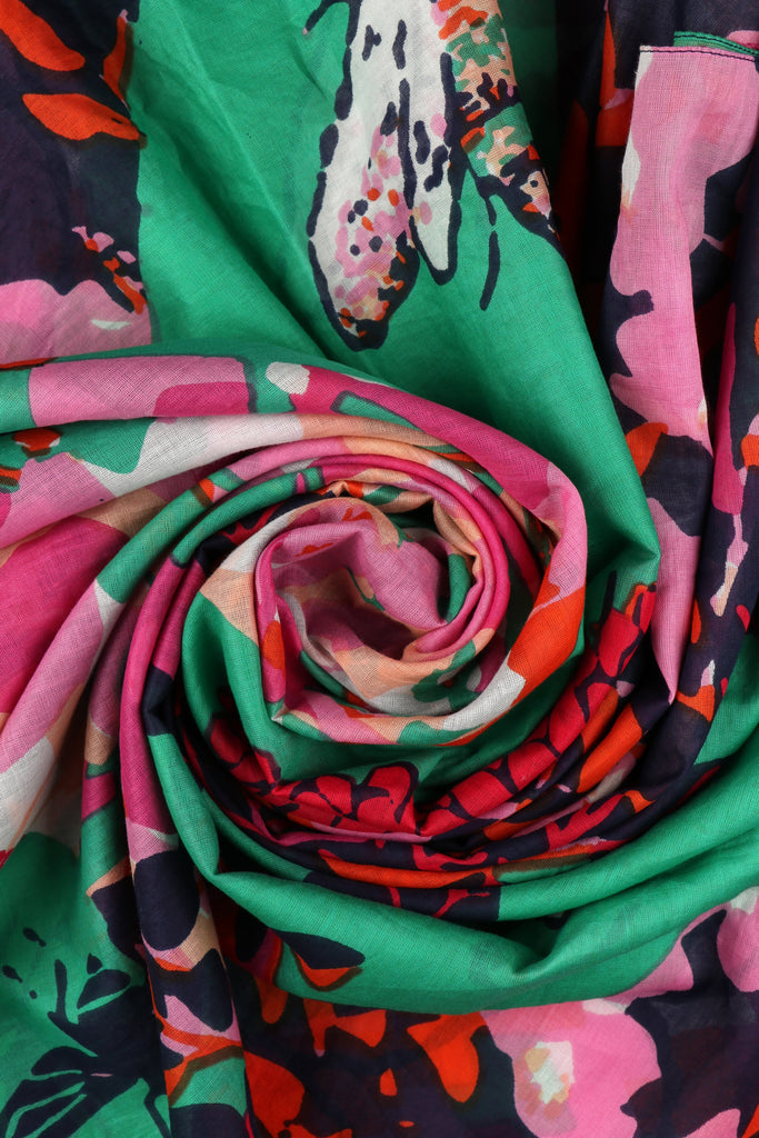 close up of the lightweight cotton material